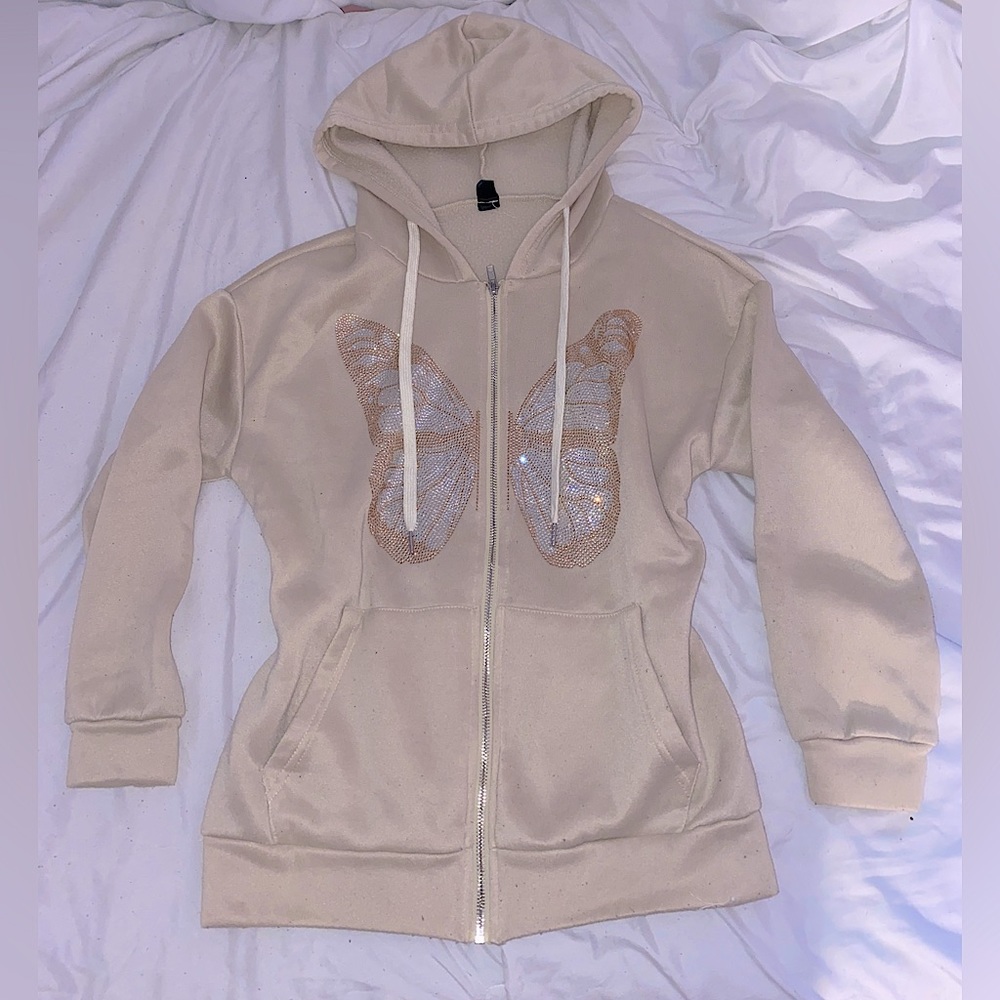 Rinestone Butterfly hoodie